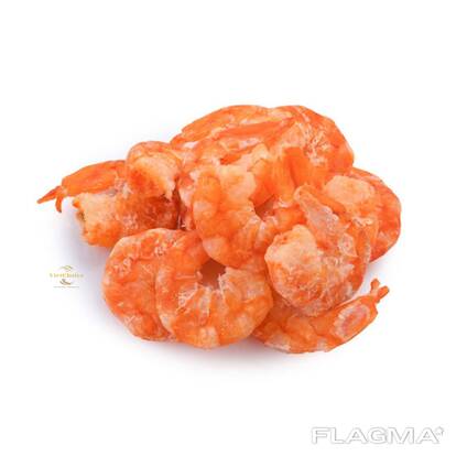 Frozen shrimp with sun flower oil