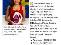 Global Chemia Group – Producent chemii gospodarczej Polska | Eksport Skandynawia i Euro