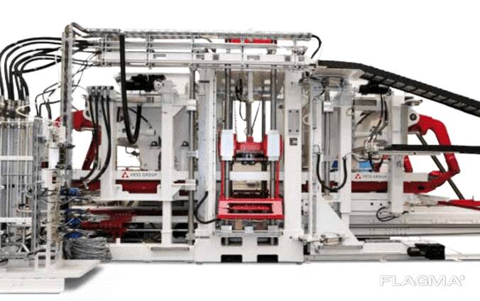 Used Hess Multimat RH 1000 block production line (1200 m2), manufactured in 2008.