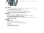 Marine gearboxes ZF3070V. 10° V-drive, remote mount marine transmission.