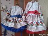 Платья детские и взрослые в украинском стиле