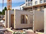 Prefabricated frame-panels for house manufacturing