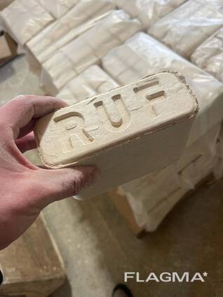Топливные древесные брикеты RUF (RUF- брикет) из 100% березы, качество ПРЕМИУМ